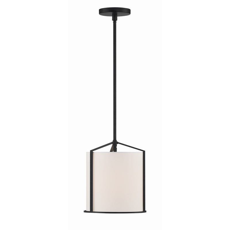 Carlyn 1 Light 10" Pendant in Black