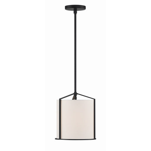 Carlyn 1 Light 10" Pendant in Black