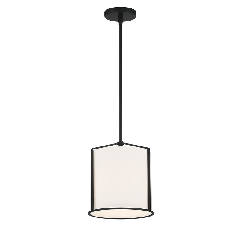 Carlyn 1 Light 10" Pendant in Black