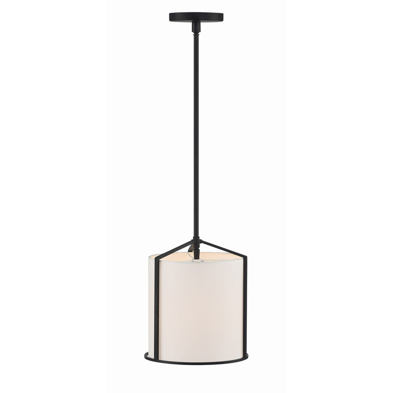Carlyn 1 Light 10" Pendant in Black