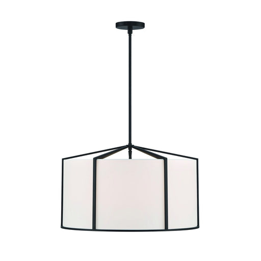 Carlyn 6 Light 24" Pendant in Black