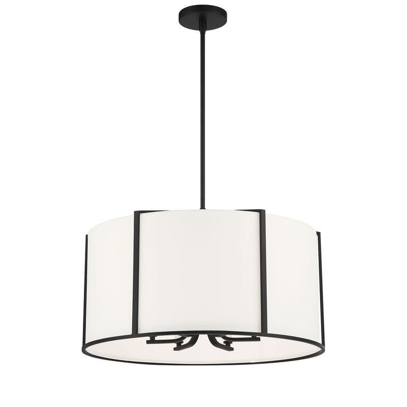 Carlyn 6 Light 24" Pendant in Black