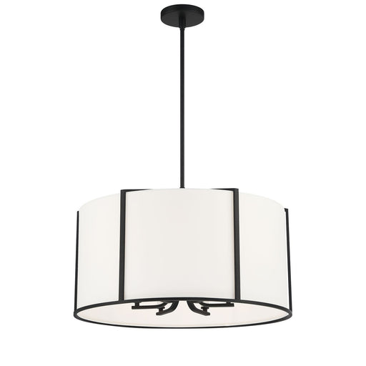 Carlyn 6 Light 24" Pendant in Black