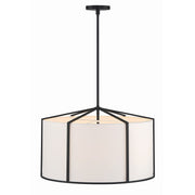 Carlyn 6 Light 24" Pendant in Black