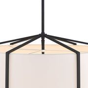 Carlyn 6 Light 24" Pendant in Black