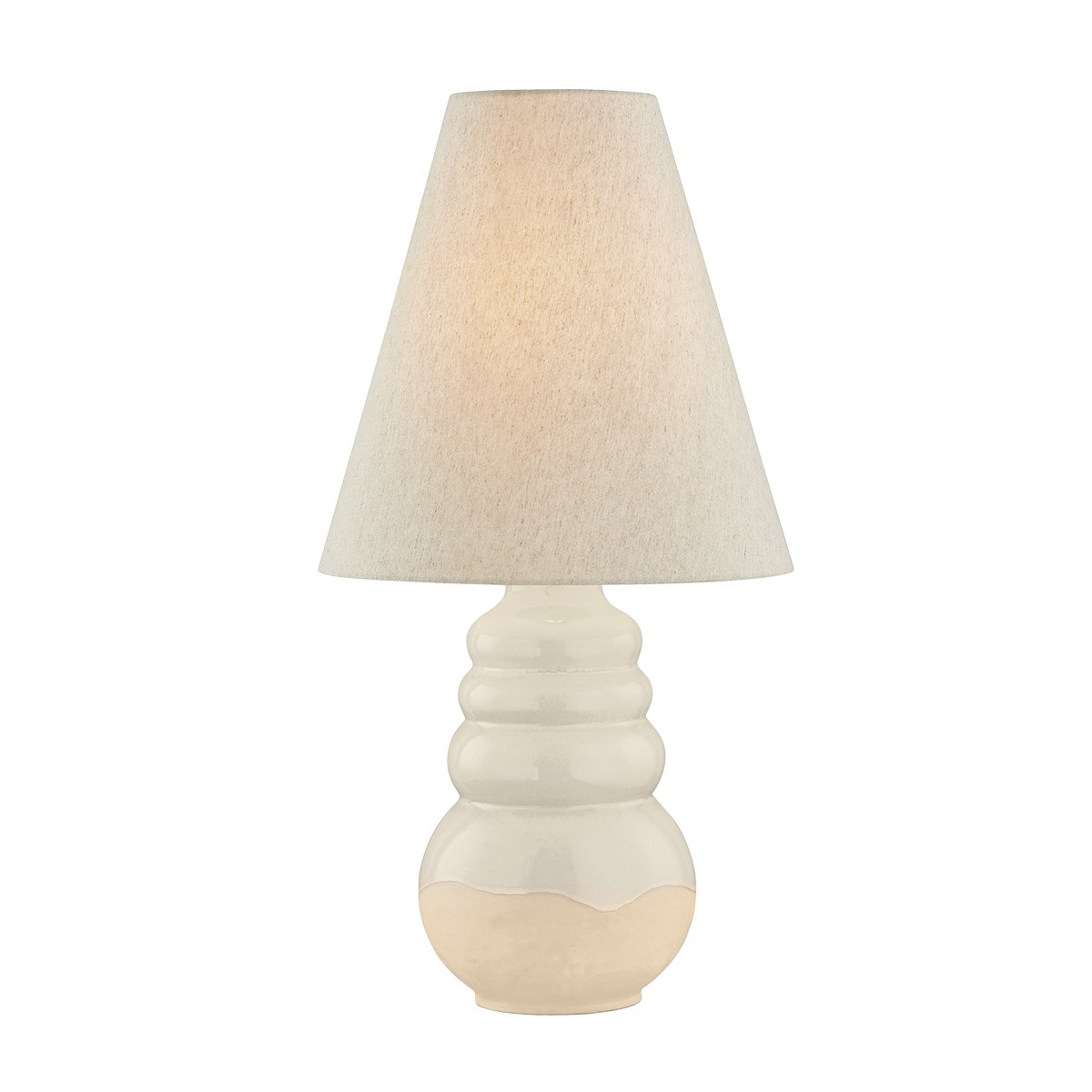 Tybee Table Lamp in Aged Brass / Ceramic Elemental White