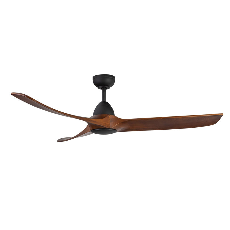 Baylor 60" Ceiling Fan in Matte Black/Dark Walnut