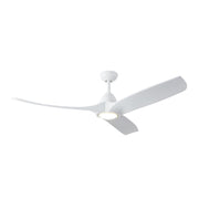 Baylor 60" Ceiling Fan with LED Light in White