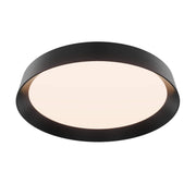 Aurora 12" Round Dual-Light Flush Mount in Black