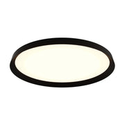 Aurora 21" Round Dual-Light Flush Mount in Black