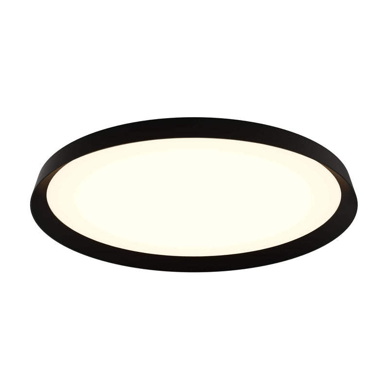 Aurora 21" Round Dual-Light Flush Mount in Black