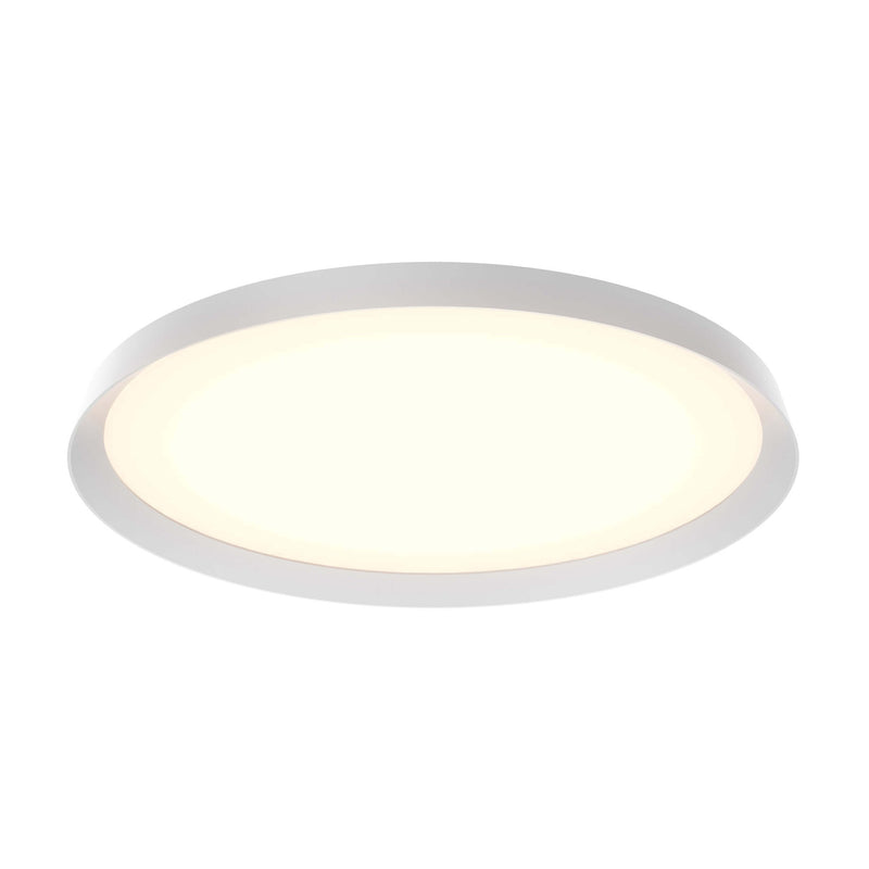 Aurora 21" Round Dual-Light Flush Mount in White