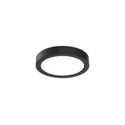 Delta 6" Round LED Flush Mount in Black