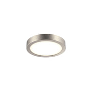 Delta 6" Round LED Flush Mount in Satin Nickel