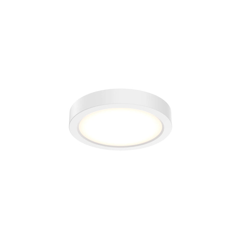 Delta 6" Round LED Flush Mount in White
