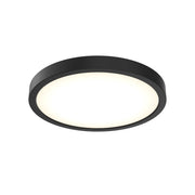 Delta 10" Round LED Flush Mount in Black