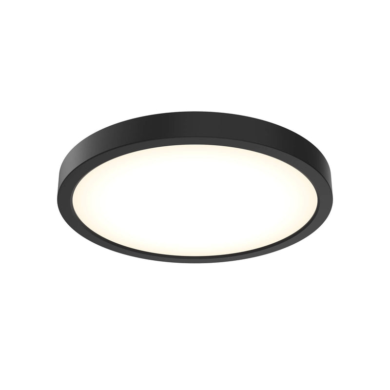 Delta 10" Round LED Flush Mount in Black