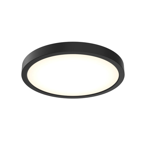 Delta 10" Round LED Flush Mount in Black