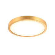 Delta 10" Round LED Flush Mount in Gold