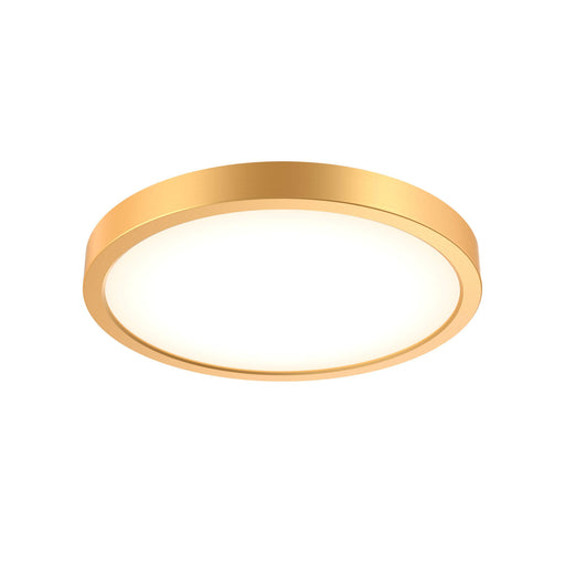Delta 10" Round LED Flush Mount in Gold