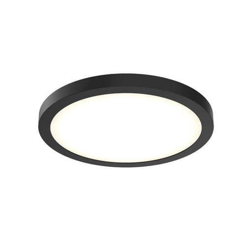 Delta 14" Round LED Flush Mount in Black