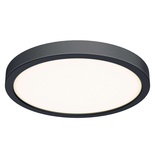 Delta 18" Round LED Flush Mount in Black