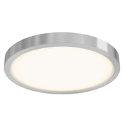 Delta 18" Round LED Flush Mount in Satin Nickel