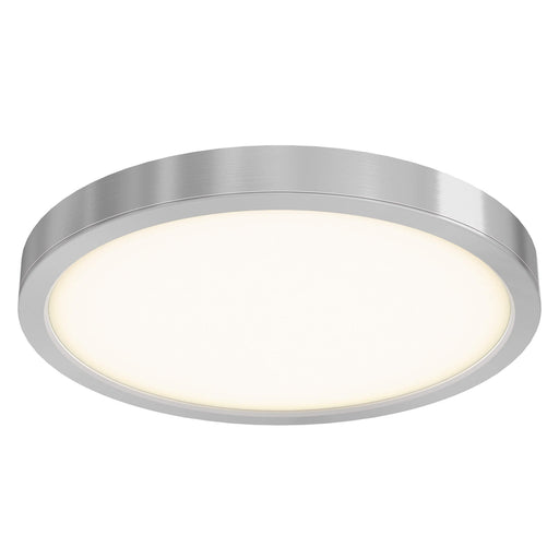 Delta 18" Round LED Flush Mount in Satin Nickel