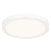 Delta 18" Round LED Flush Mount in White