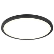 Delta 24" Round LED Flush Mount in Black