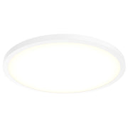 Delta 24" Round LED Flush Mount in White