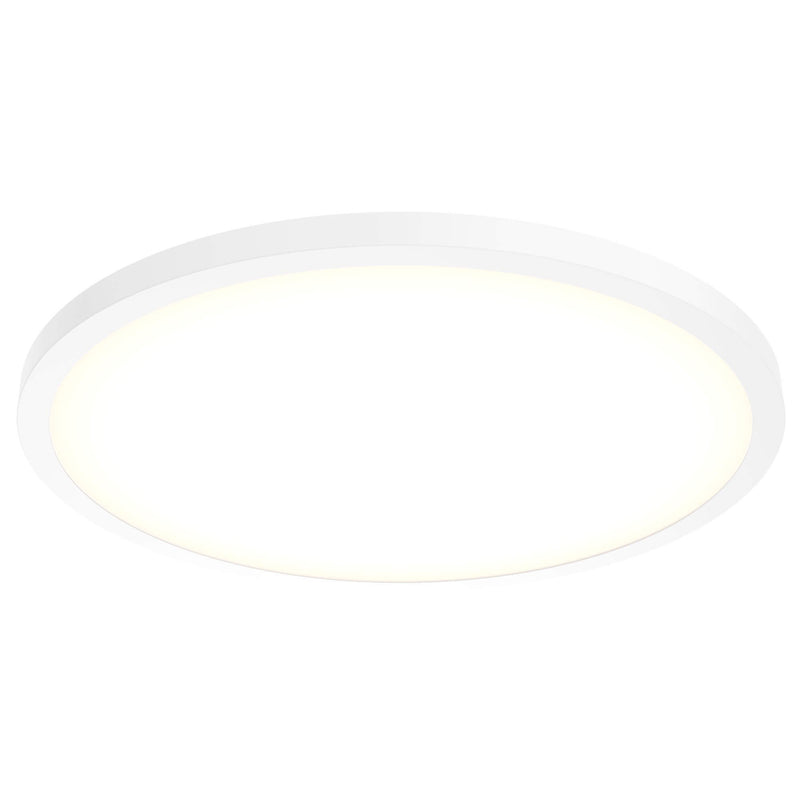 Delta 24" Round LED Flush Mount in White