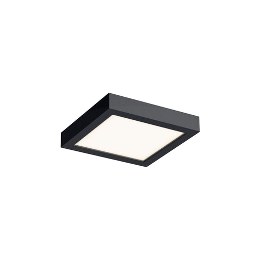 Delta 6" Square LED Flush Mount in Black