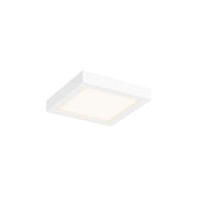 Delta 6" Square LED Flush Mount in White