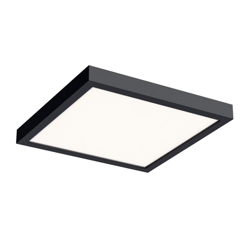 Delta 10" Square LED Flush Mount in Black