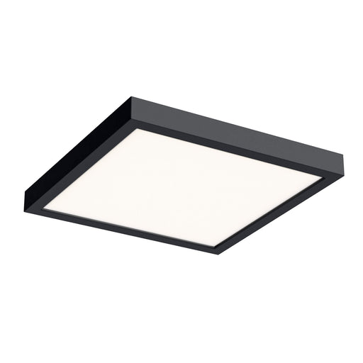 Delta 10" Square LED Flush Mount in Black