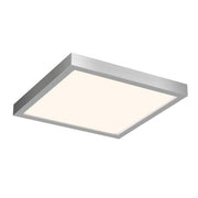 Delta 10" Square LED Flush Mount in Satin Nickel
