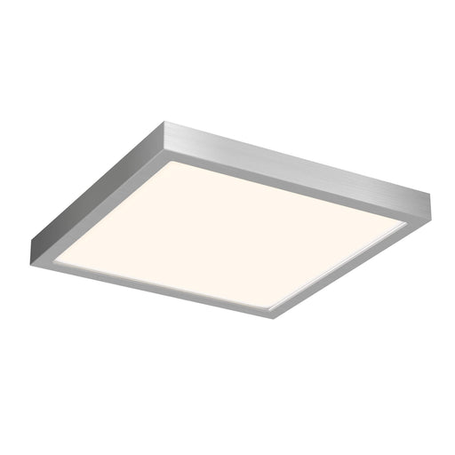 Delta 10" Square LED Flush Mount in Satin Nickel