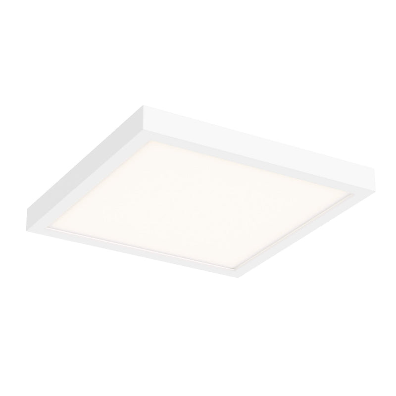 Delta 10" Square LED Flush Mount in White