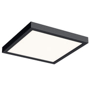 Delta 14" Square LED Flush Mount in Black