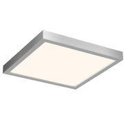 Delta 14" Square LED Flush Mount in Satin Nickel