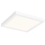 Delta 14" Square LED Flush Mount in White