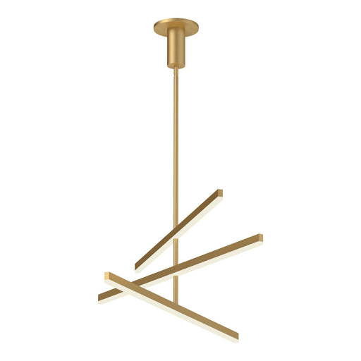 Vega 45" Chandelier in Brushed Gold