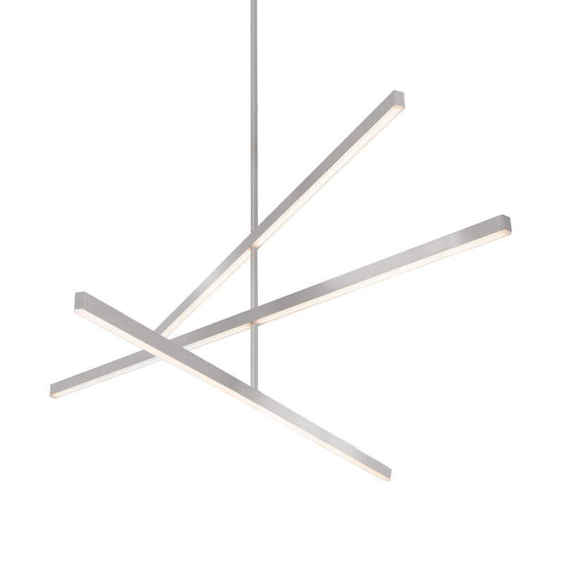 Vega 56" Chandelier in Brushed Nickel