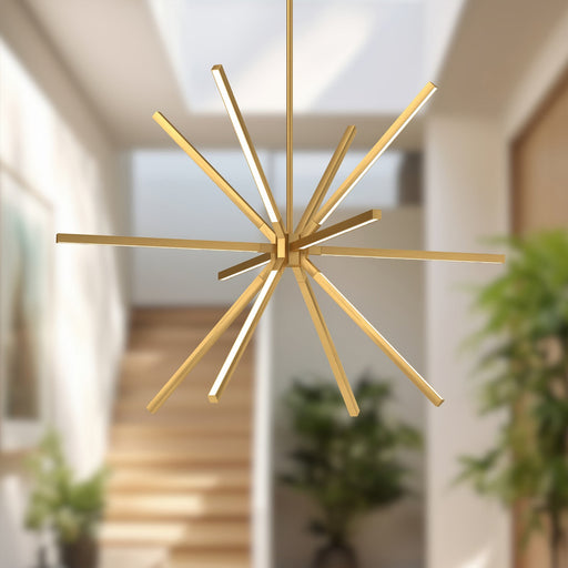 Sirius Minor 32" Chandelier in Brushed Gold