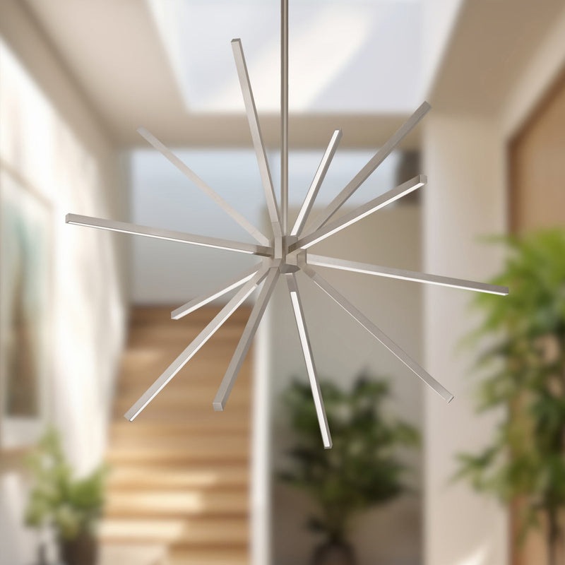 Sirius Minor 32" Chandelier in Brushed Nickel