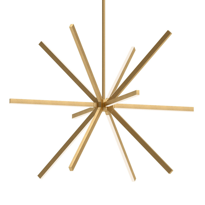 Sirius 56" Chandelier in Brushed Gold