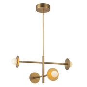 Elixir 22" Chandelier in Brushed Gold