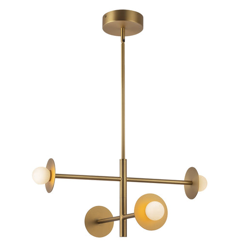 Elixir 22" Chandelier in Brushed Gold