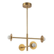 Elixir 22" Chandelier in Brushed Gold